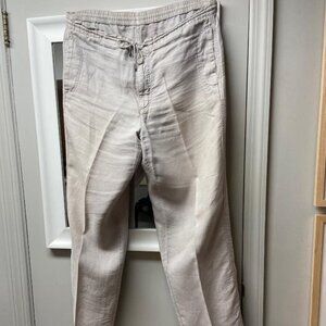 Zegna Sport Linen draw string pants
